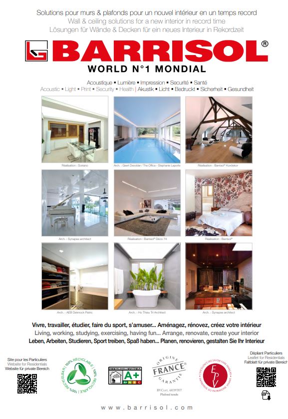 Plafond tendu particulier - Catalogue Barrisol Plafond tendu particulier - Catalogue Barrisol