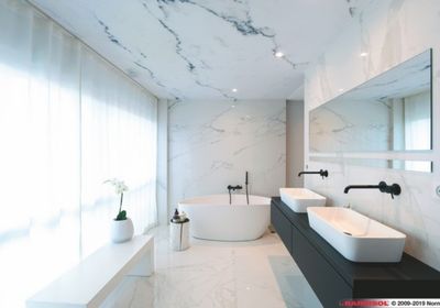 Plafond tendu pour salle de bains Plafond tendu pour salle de bains